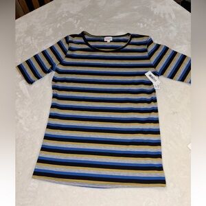 Striped Blue and Black T-Shirt